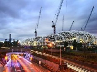 SUPER FOTO! Stadionul &quot;balon&quot; din Melbourne: recicleaza apa si foloseste energie solara!&nbsp;
&nbsp;