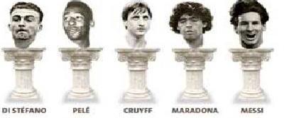 Barcelona Cruyff di stefano Lionel Messi maradona