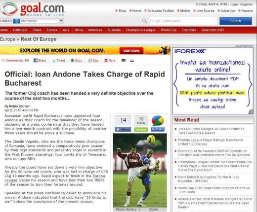 Gafa INCREDIBILA! Goal.com: "Ioan Andone e antrenor la Ciorile Vopsite!"_2