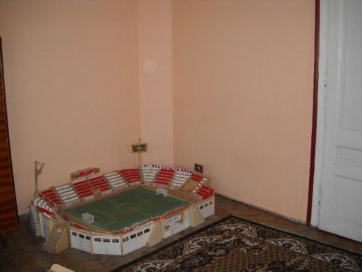 Super FOTO: Un fan a realizat o replica a stadionului Dinamo in propriul apartament :)_3