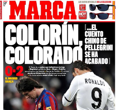 Presa din Madrid, dupa Real 0-2 Barca: AS: "Barca, maestra Spaniei" Marca: "Total superioara lui Real"_1