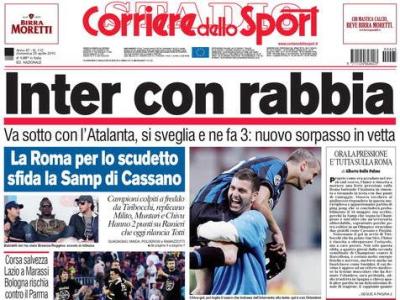 FOTO! Chivu, pe prima pagina a ziarelor din Italia, dupa golul FABULOS cu Atalanta!_1