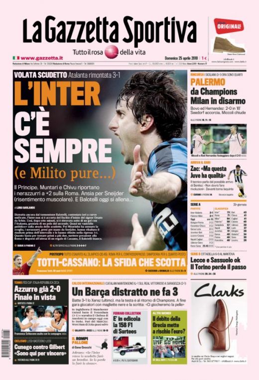 FOTO! Chivu, pe prima pagina a ziarelor din Italia, dupa golul FABULOS cu Atalanta!_3