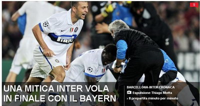 Corriere dello Sport: "Inter este MITICA!" / Gazzetta: "Sunteti niste eroi!"_1
