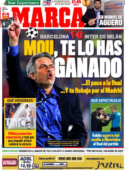 Mourinho pe prima pagina in presa de la Madrid: "Nu, Nu, Nu, la Madrid ma duc eu!"_4