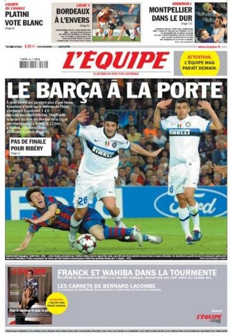 Chivu primul ROMAN care a tinut prima pagina LEquipe si Gazzetta dello Sport!_2