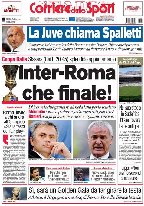 Chivu a castigat Cupa Italiei!! AS Roma 0-1 Inter, in finala!_2