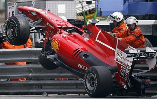 FOTO: Alonso, ce accident la Monte Carlo! Pleaca ultimul la MP de la Monaco!_5