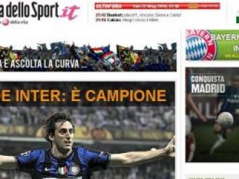 Gazzetta dello Sport, dupa Inter 2-0 Bayern: &quot;Inter e URIASA!&quot;