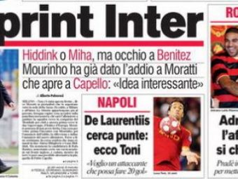 Moratti: &quot;Am incheiat relatia cu Mourinho!&quot; Hiddink, asteptat la Inter! 