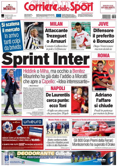 Moratti: "Am incheiat relatia cu Mourinho!" Hiddink, asteptat la Inter!_3