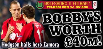 Bobby Zamora Europa League Fulham