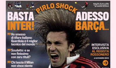 AC Milan accidentare Andrea Pirlo Cristian Chivu Inter Milano