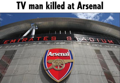 Arsenal Barcelona cameraman deces