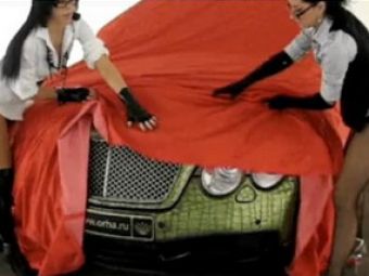 Video sexy si rau: Bentley Continental GT, transformat in crocodil!
