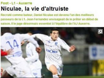 L'Equipe: &quot;Daniel Niculae, cel mai bun pasator din Franta!&quot;