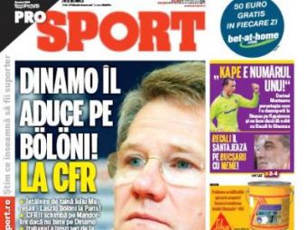 ProSport / Dinamo il aduce pe Boloni! LA&nbsp;CFR