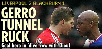Blackburn El Hadji Diouf Liverpool Steven Gerrard