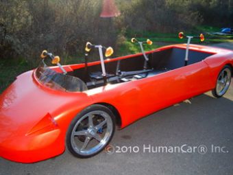 HumanCar, masina viitorului! Foloseste-ti muschii ca sa o pui in miscare