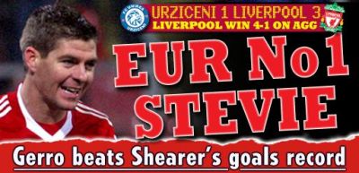 Europa League Liverpool Steven Gerrard Unirea Urziceni