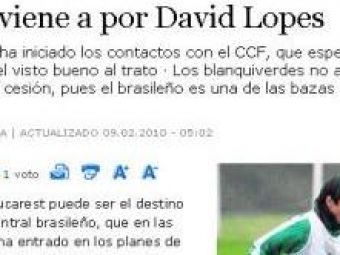 David Lopes accepta sa vina la Steaua! Spaniolii de la Cordoba cer 300.000 euro!