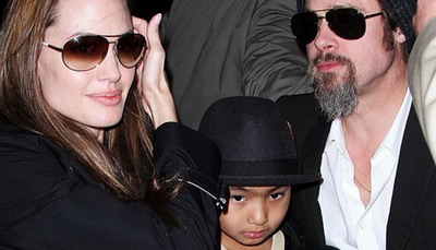 Angelina Jolie Brad Pitt super bowl