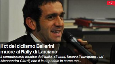 Drama in Italia: a murit Franco Ballerini!