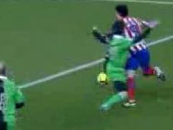 Scandal in Cupa Spaniei! Atletico Madrid a primit un penalty dupa un fault la aproape 2 metri de careu!