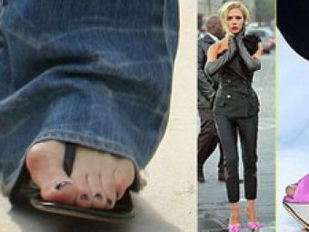 Victoria Beckham deformata din cauza pantofilor cu toc!