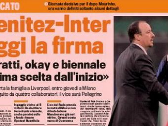 Benitez semneaza azi cu Inter pentru 5 milioane de euro pe an!