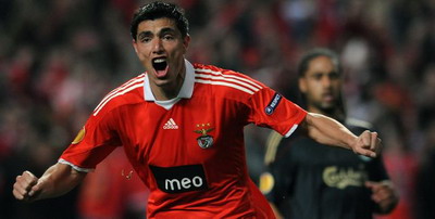 Benfica Lisabona Europa League Manchester City Oscar Cardozo