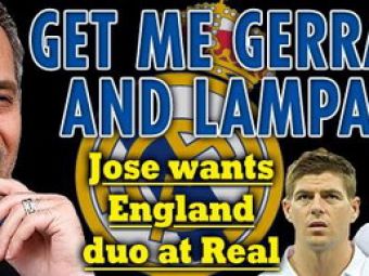 A inceput NEBUNIA! Mourinho ii vrea pe Lampard si Gerrard la Real!