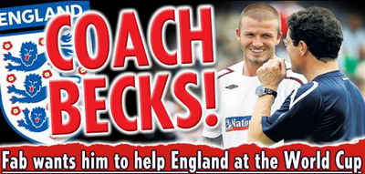 Beckham NU va rata Cupa Mondiala! Becks va fi secundul lui Capello!