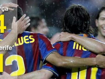 VIDEO Messi si Barca, de neoprit! Barcelona 4-1 Tenerife! Ii mai ajunge Realul? 