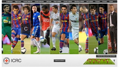 Andres Iniesta echipa anului 2009 Josep Guardiola Lionel Messi Zlatan Ibrahimovici