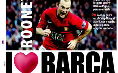 Barcelona Manchester United Wayne Rooney