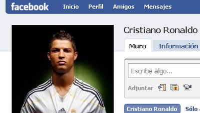 Cristiano Ronaldo Facebook popular Real Madrid