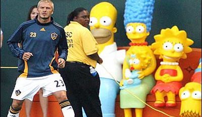 AC Milan David Beckham The Simpsons