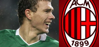 AC Milan Edin Dzeko Klaas-Jan Huntelaar VfL Wolfsburg