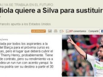 David Silva este dorit de Barcelona!&nbsp;Henry, OUT!