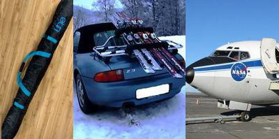 avion bagaje masina showboard skibag