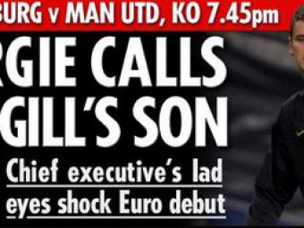E disperare la Manchester&nbsp;United: va debuta&nbsp;fiul boss-ului David Gill!