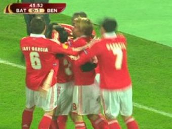 VIDEO: Benfica BATE&nbsp;si isi asigura primul loc in grupa! Vezi aici rezumatul