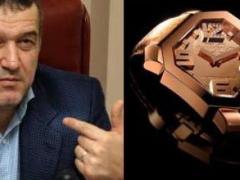 Vezi ce ceas din aur masiv de 60.000 de euro are Gigi Becali!