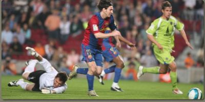 Esteban Cambiasso Lionel Messi Rivaldo