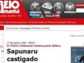 Sapunaru, amendat de nationala, acum cu probleme la Porto? Ce spun portughezii
