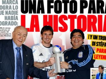 VIDEO Maradona si Di Stefano l-au facut pe Messi regele fotbalului spaniol!