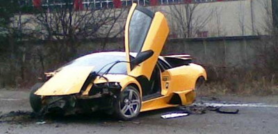 accident Lamborghini