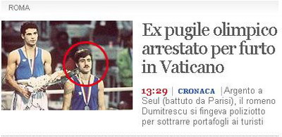 Box Daniel Dumitrescu furt Vatican