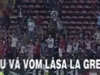 VIDEO: Fanii lui Dinamo catre jucatori: &quot;Vom fi alaturi de voi la meciul cu&nbsp;Sturm!&quot;